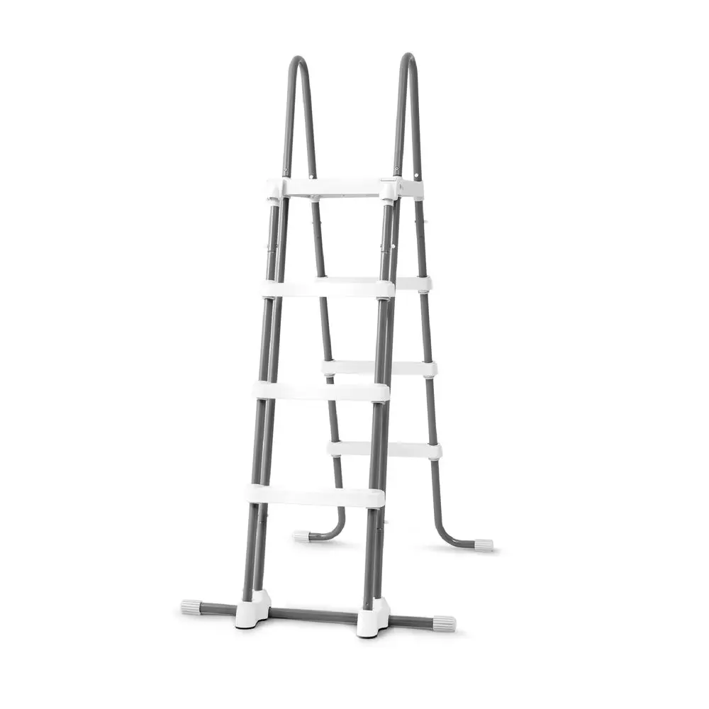 

28076E Escalera 48 pulgadas con piscina escalones extrables, 1 tamao, color gris