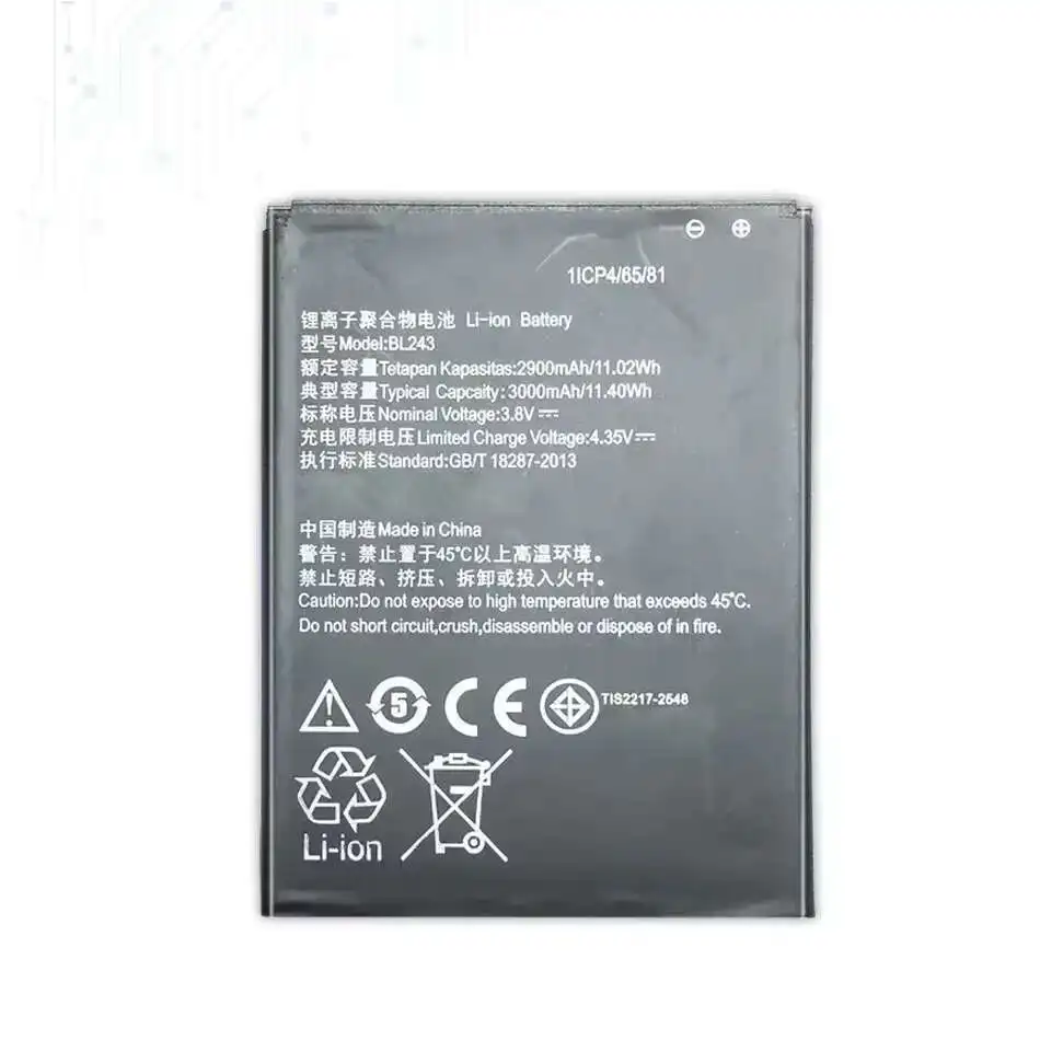

Аккумулятор мобильного телефона для lenovo K3 Note K50-T5 A7000 A5500 A5600 A7600 BL243 3000 мАч