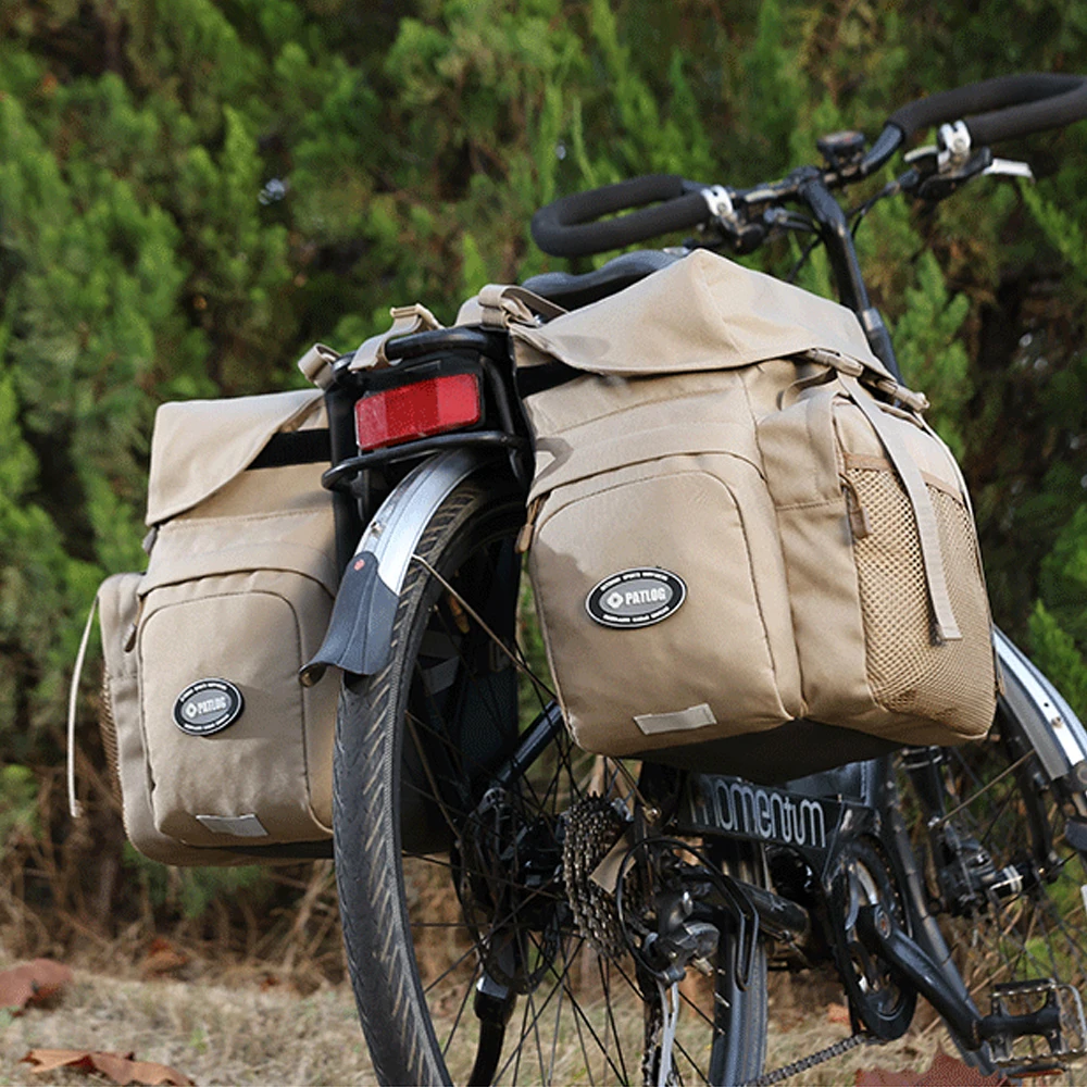 1 قطعة 30L ألواح الدراجة المقاومة للماء للرف الخلفي-حقيبة سرج الدراجة المتينة مع غطاء للمطر-ركوب الدراجات ، دراجات جبلية كهربائية للسفر