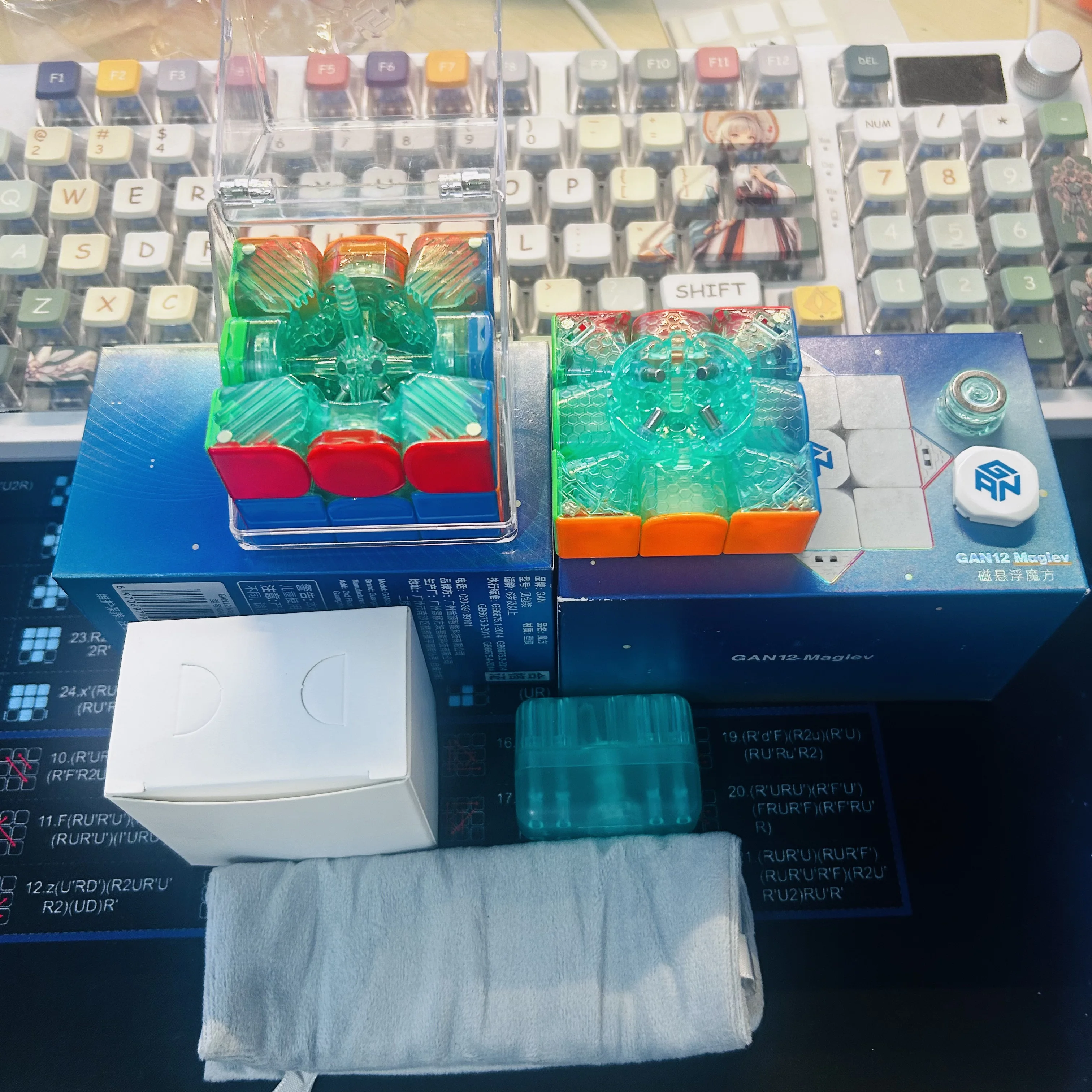 限定版 Gan12 Maglve UV 3x3 キューブ DIY 応援コア Gan 3x3x3 マジックキューブ Speedcube プロフェッショナルマジックキューボパズルおもちゃ