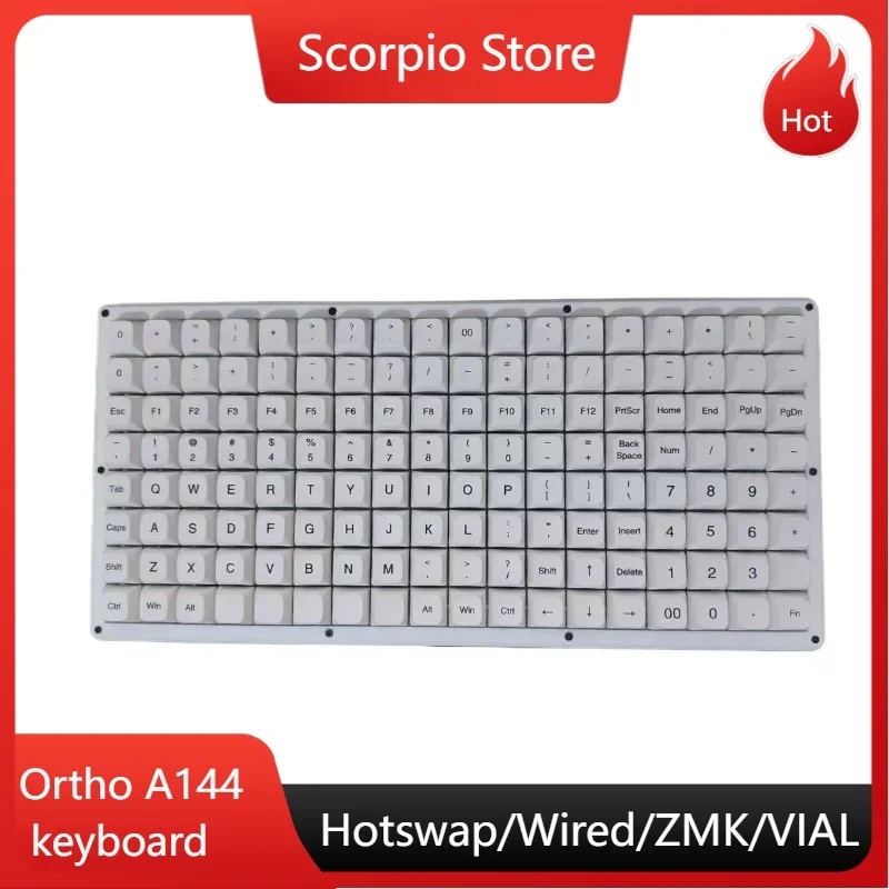 

Ortho C144 Key Planck Клавиатура в линейной раскладке Ортогональная проводная одномодовая Qmk/флаконная механическая клавиатура с возможностью горячей замены по индивидуальному заказу