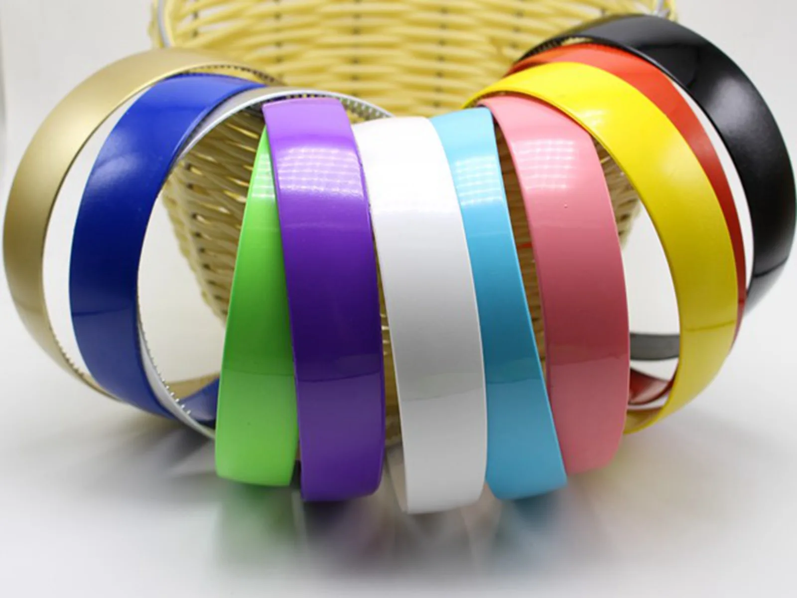5 Bright Color Plastic Wide Alice Hair Band Headband 25mm(1\