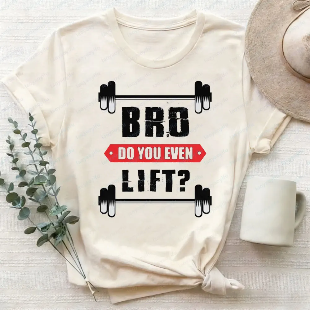 Bro Do You Even Lift Print T Shirt Men's Gym Graphic Tee Casual Bodybuilding Fitness Tshirt Funny Tops for Men Summer Streetwear