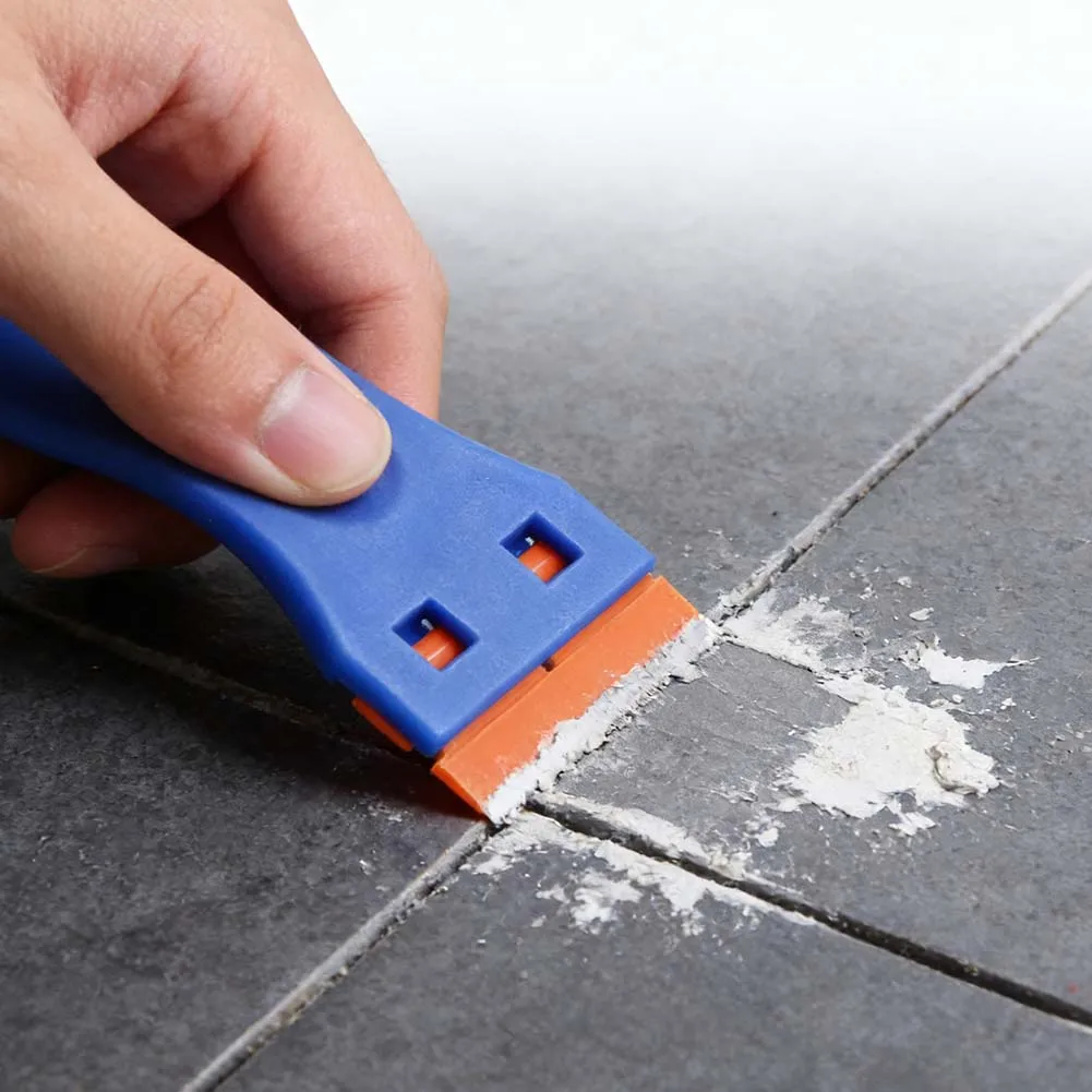 Plastic Razor Scraper With Plastic Blades Window Cleaning Scraper For Removal Glue Labels Sticker On Car Glass