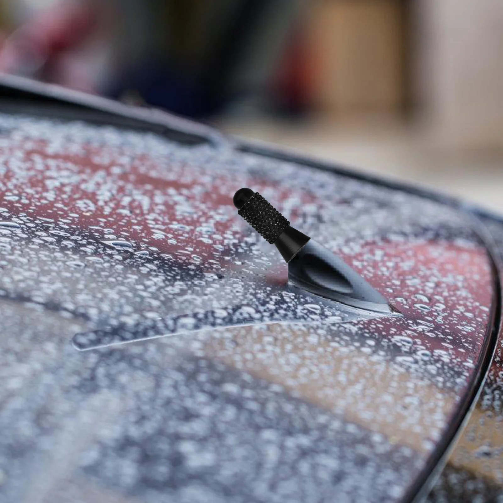 Car Antenna 3.5Cm Short Black Waterproof Universal Replacement Shiny Vehicle Exterior Accessories For Audio Video Signal