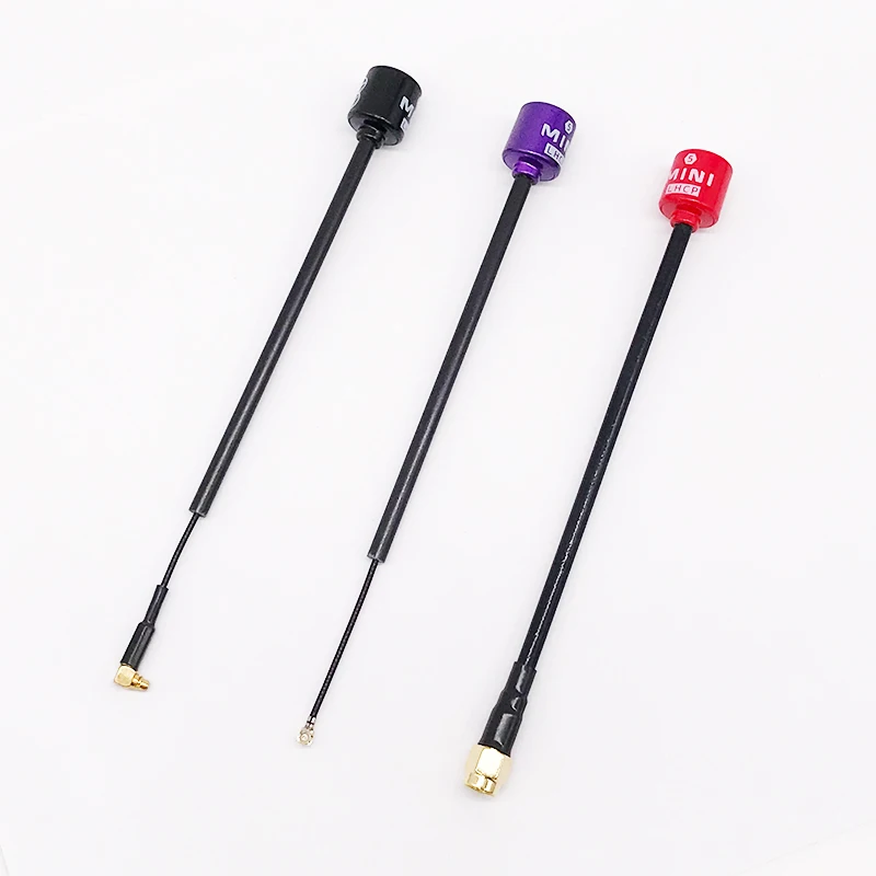 Antenne sucette 5 LHCP 5.8G à Gain élevé, 2,8dbi SMA/UFL(IPEX)/MMCX, longueur 150mm pour Drone RC FPV Racing DJI, pièce émetteur