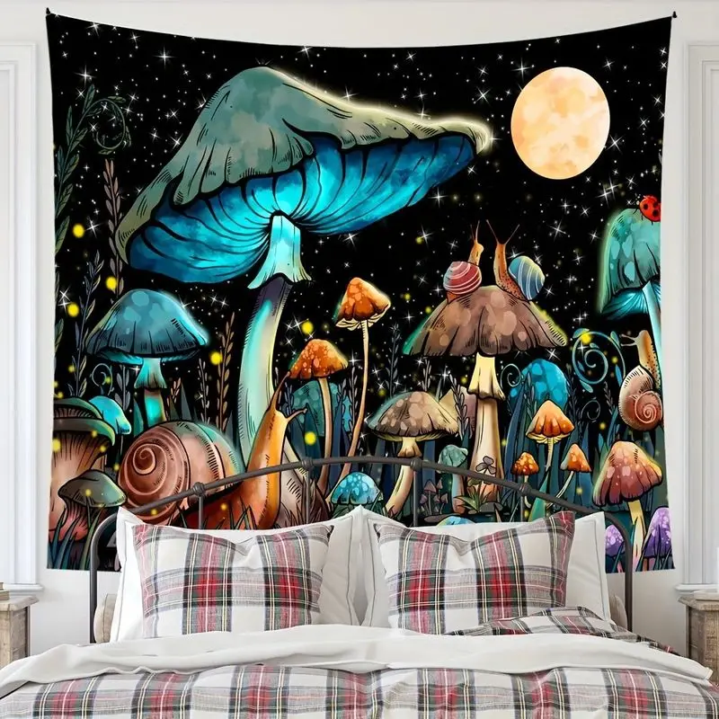 VIKAMA Night Starry Sky English Quotes Tapestry ins Dark EMO Hip Hop Text Background Cloth Wall Decoration Room Decoration