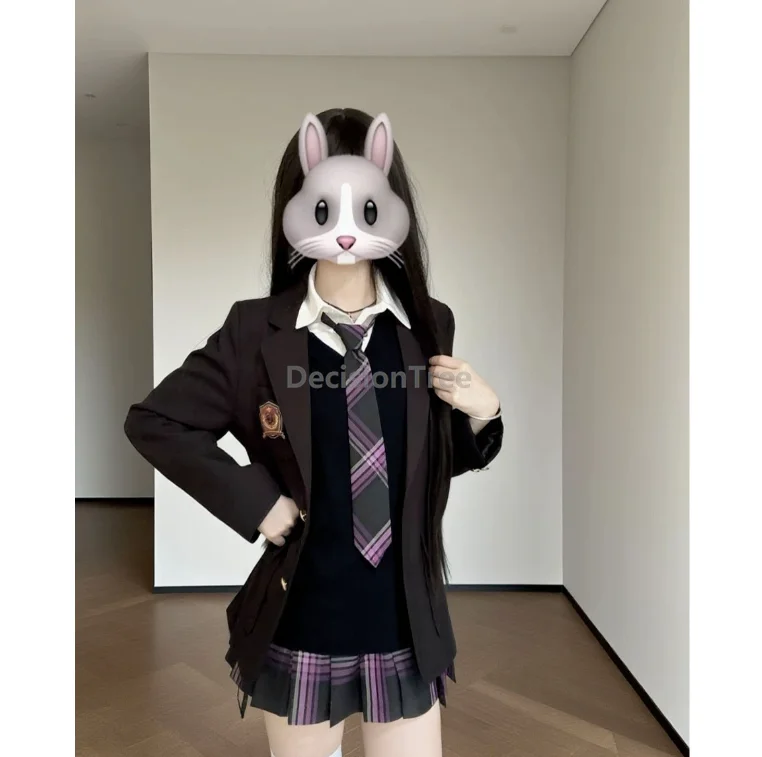 مجموعة كاملة لخريف وشتاء 2025 على طراز الأكاديمية JK زي مدرسي عالي الجودة أنيق ومزاج يومي #3