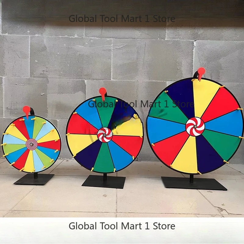 Lucky Eras-able Rou-lette Wheel Portab-le D-esktop Lottery Draw Teachi-ng Activity Game Bo-ard