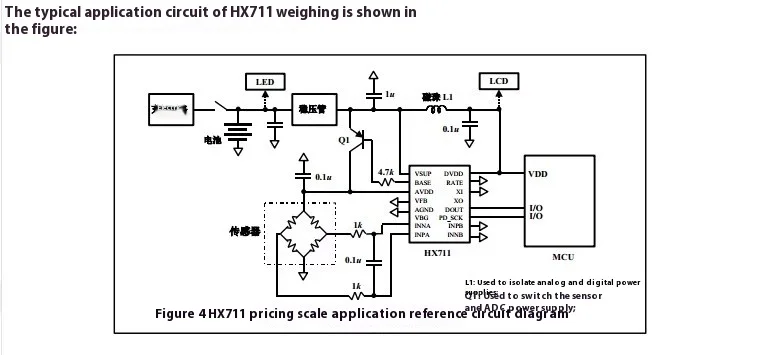 HX711 AD serielle Schnittstellenmodule, Einzelchip-Waage, elektronischer Wägesensor, 24-Bit-Präzisionsdrucksensor – Detail 4