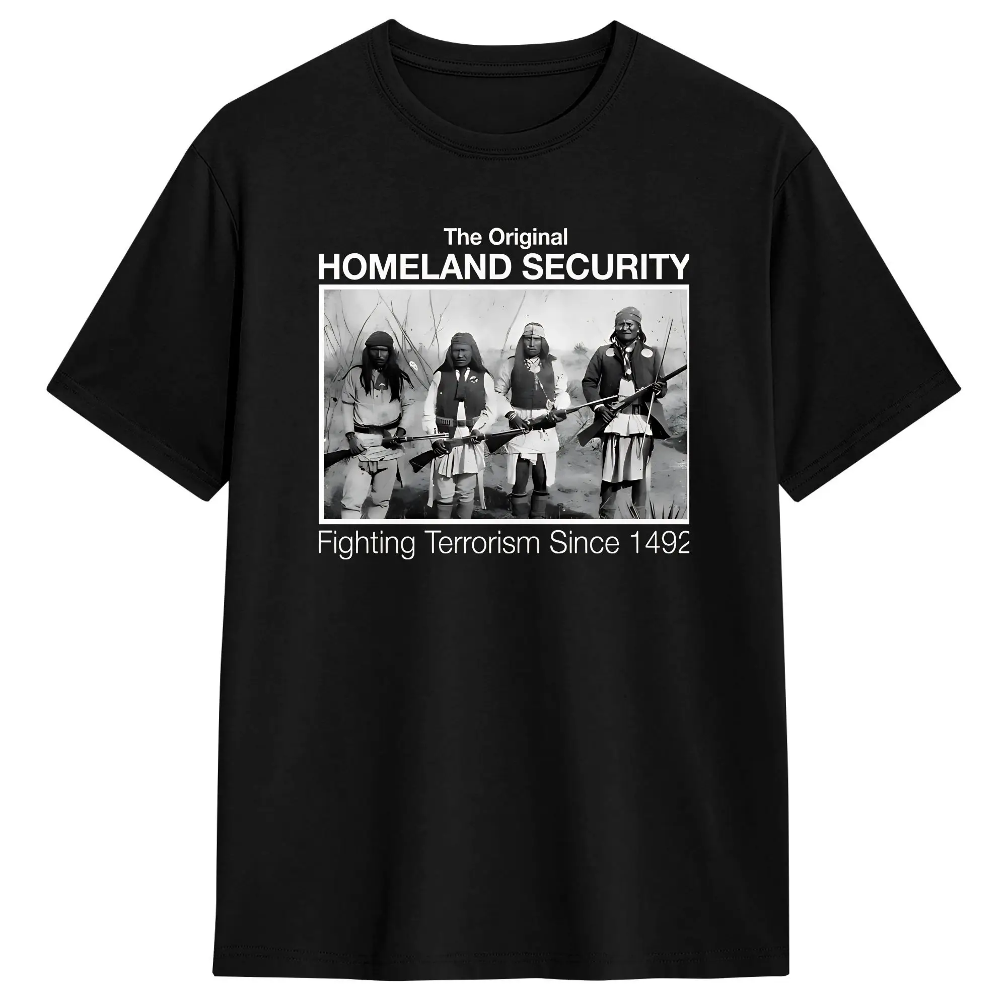 Homeland Security Fighting Terrorism T Shirt Summer  Popular T-Shirts Pure Cotton Round Neck Clothing Short Sleeve Classic Tops