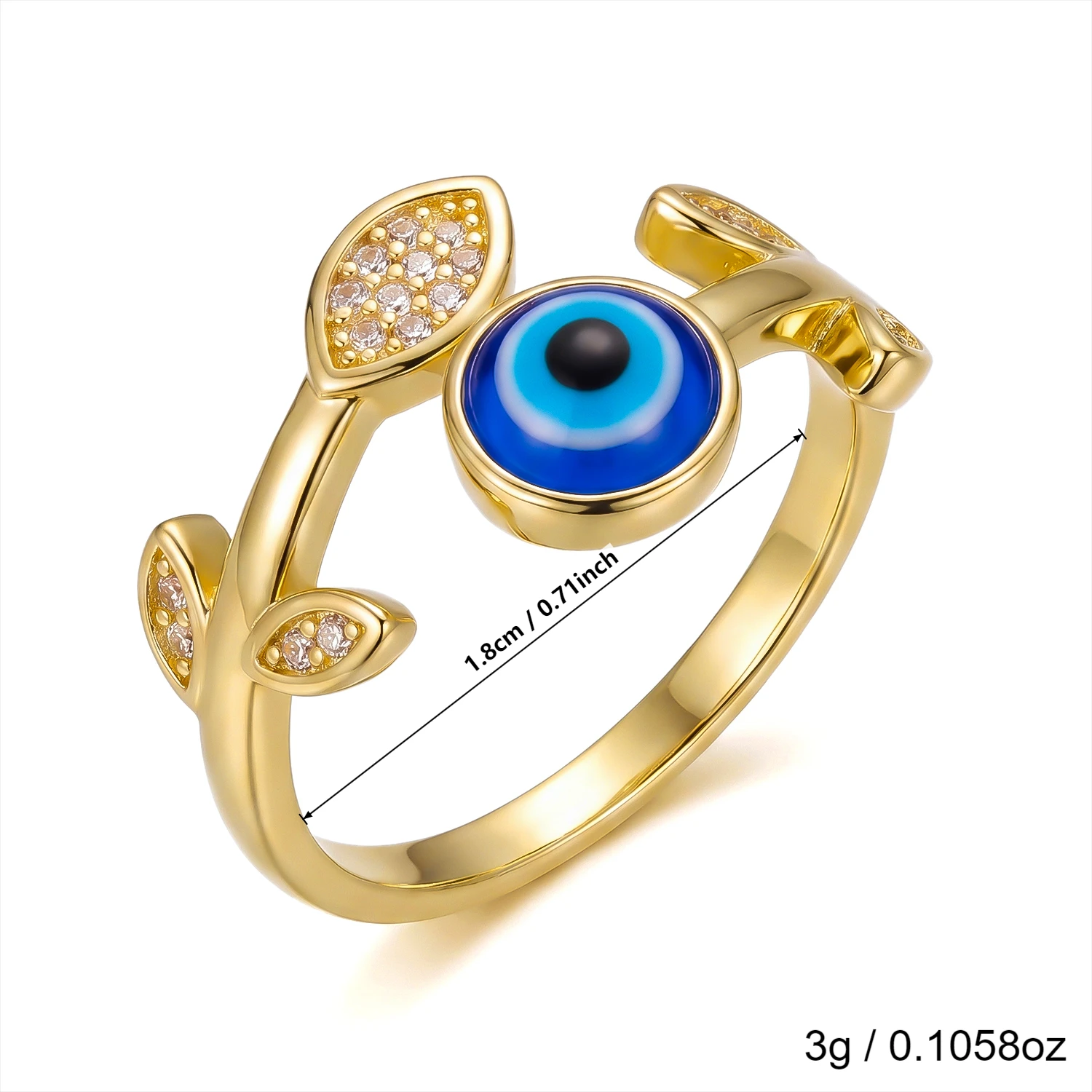 Bunter Geometrischer Mehrfarbiger Zirkonia-Kupferring für Frauen Moderner Regenbogen-Kunst Statement-Fingerschmuck – Detail 7