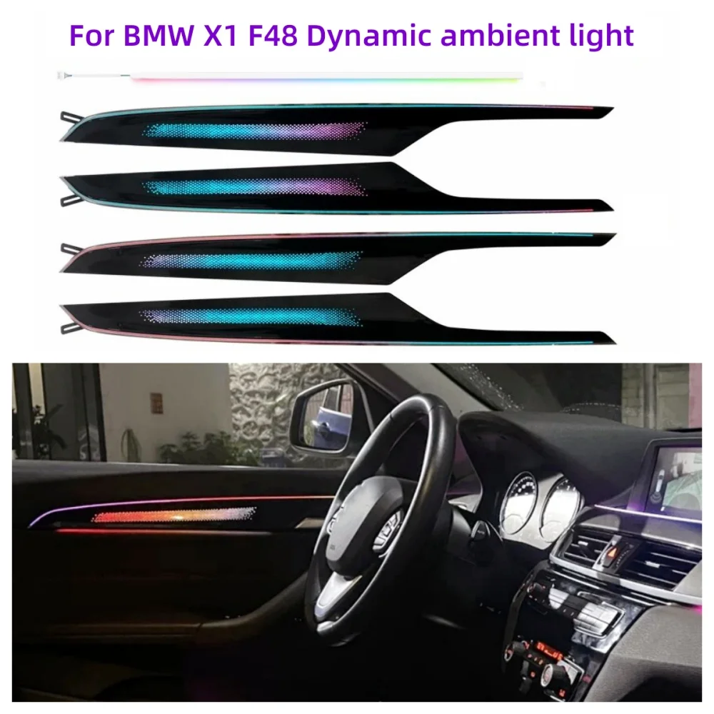 For BMW X1 F48 Dynamic Atmosphere Light 1:1 Mold Automotive Interior Lighting Luminous High pitched Luminous Mid tone Auto Parts