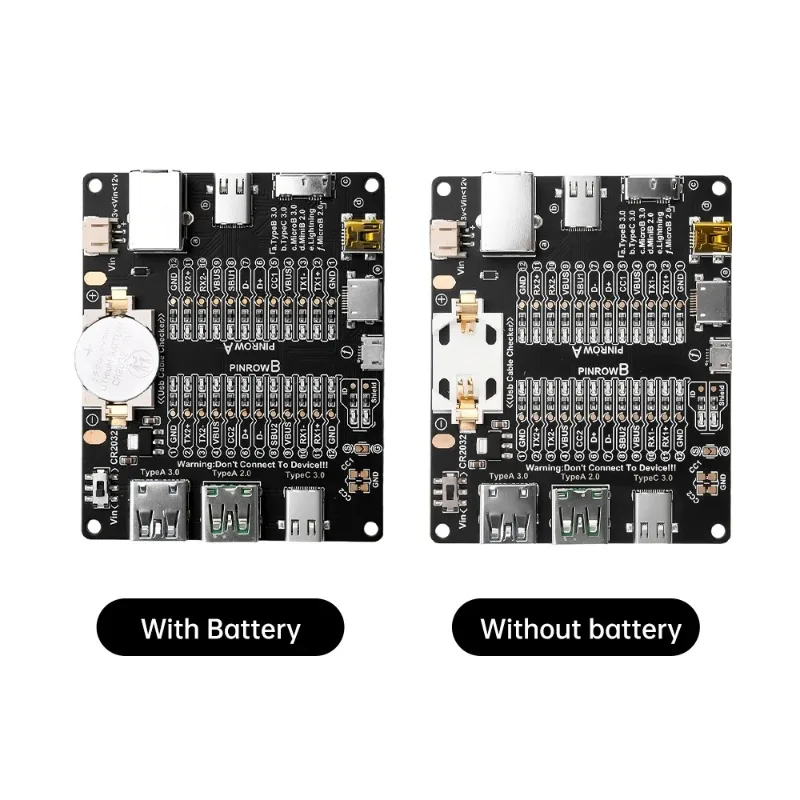 Data Cable Detection Board USB Cable Tester Short Circuit On-Off Switching Type-C Micro A Type B Power Supply Electronics