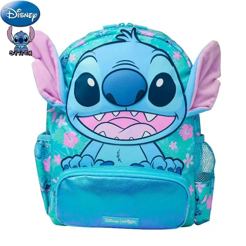 Disney Stitch Backpack Smiggle School Bags Double Shoulder Bag Student Stationery Bagpack Anime Gift Travel Storage Schoolbag