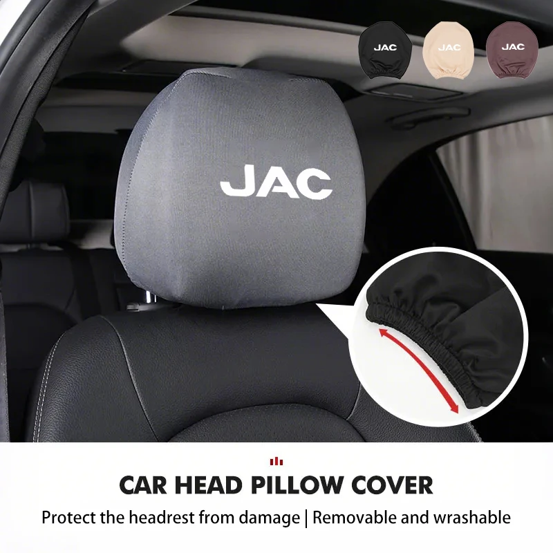 Capas Universais para Apoio de Cabeça de Carro, Protetores de Pescoço e Acessórios para JAC Refine J3 J4 J7 JS3 JS4 KR1 S2 S3 S4 S5 S7 Vapour T8