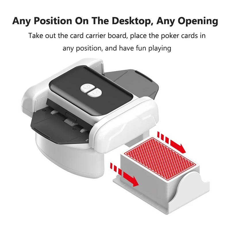 Rechargeable Automatic Card Shuffler Electric Shuffling Cards Machine Playing Poker Tool Device For Games Home Party Camping