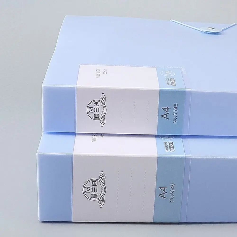 Multifuncional A4 File Organizer Box, Dustproof, papel espessado, Morandi Color, PP Plastic Desktop Storage