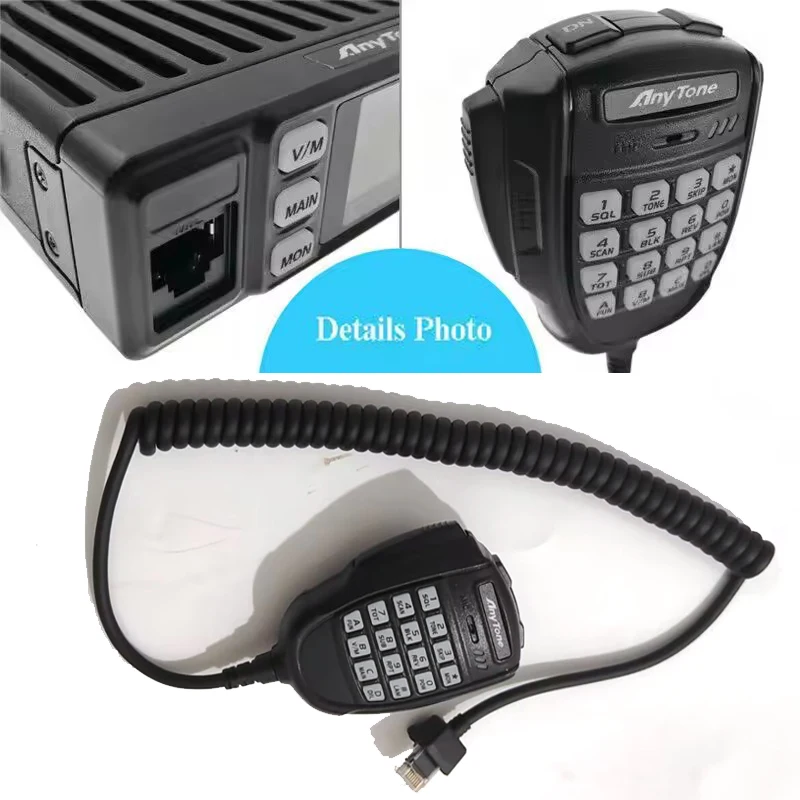 Original MIC-AT779UV for AnyTone AT-779UV Walkie Talkie