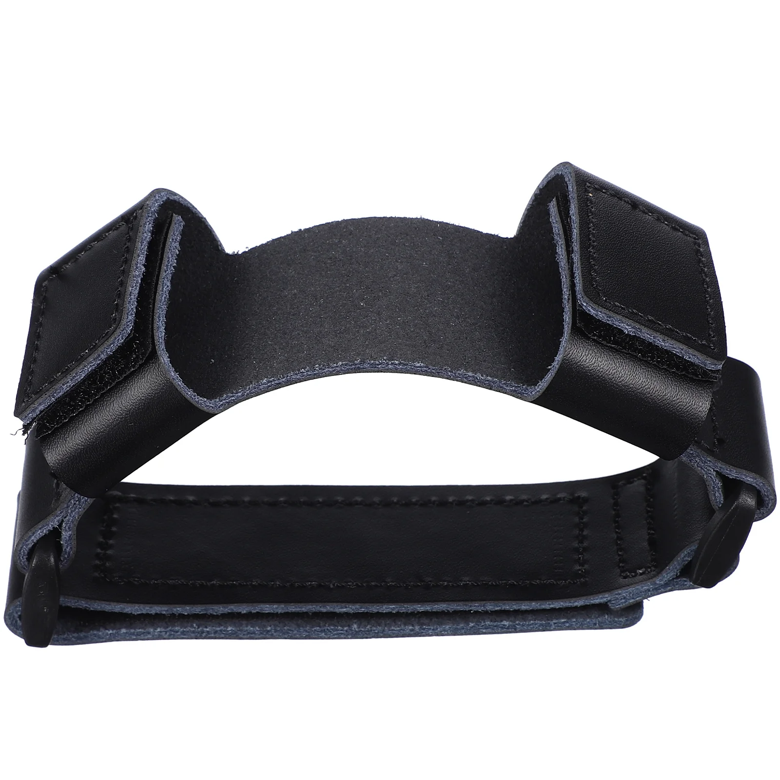 Protetor de mão de chifre francês PU, aperto antiderrapante com fecho ajustável, ajuste seguro para desempenho confortável de buzina de jogo