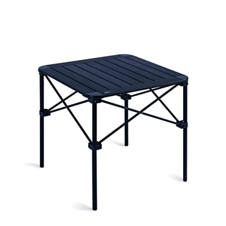 

Lightweight Stable Aluminum Folding Square Table with RollUp Top and Carry Bag for Outdoor Camping Picnic Backyards BBQ and Cam