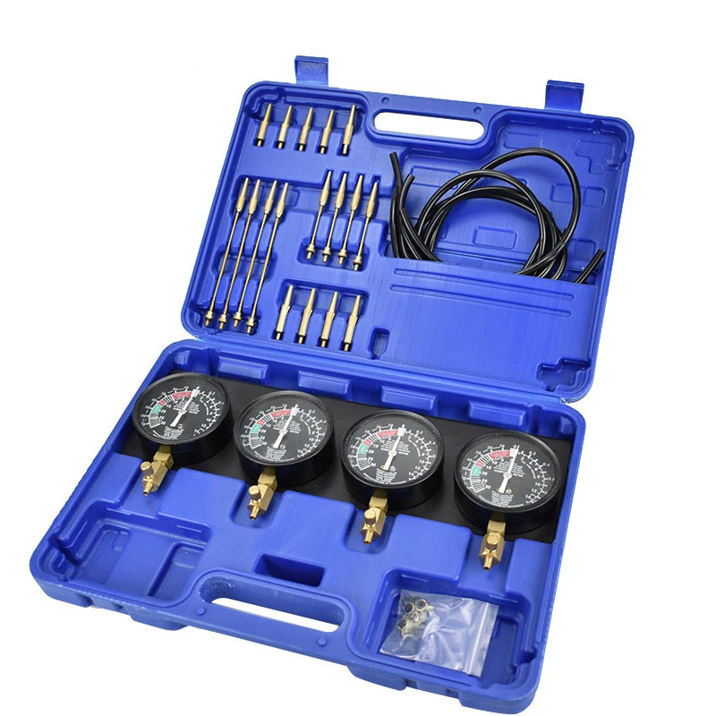 

Motorcycle equalizer instrument kit fuel vacuum carburetor synchronizer Carb Tools Sync 4 instrument cluster with rubber hose