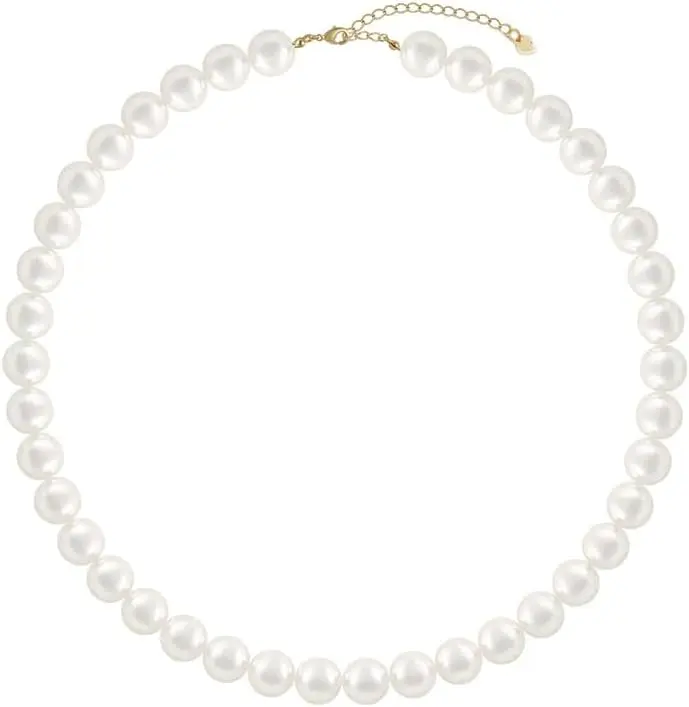 

Women's Pearl Necklace for Brides Wedding Party Accessories Birthday Anniversary for Women