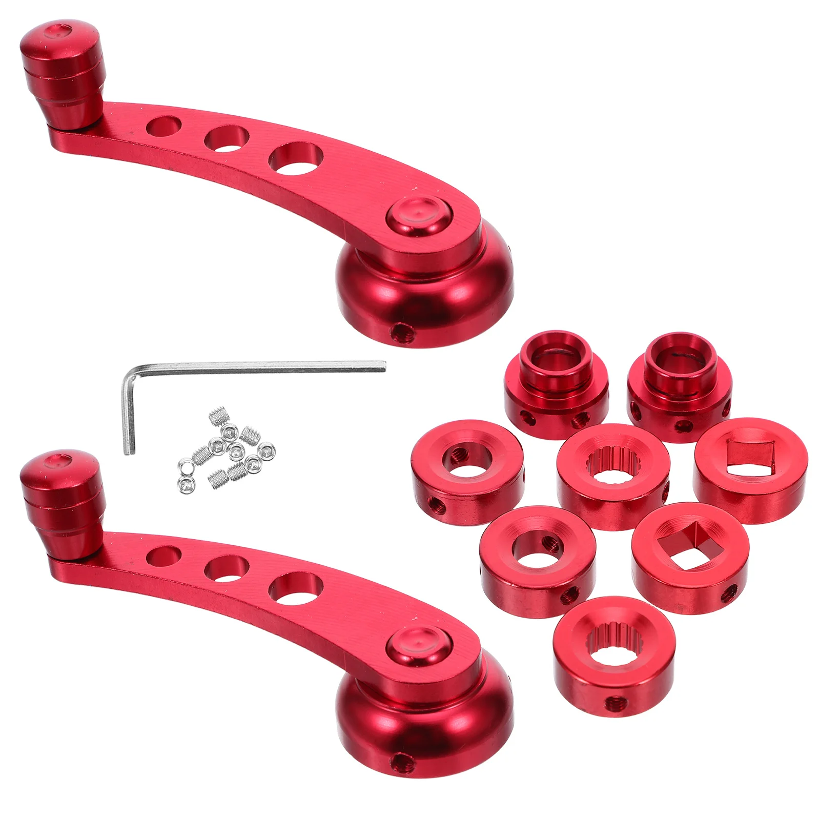 

1Set Car Window Shake Handle Aluminum Universal Door Crank Handles Left Right Set Mounting Hardware Included Car Winder Crank