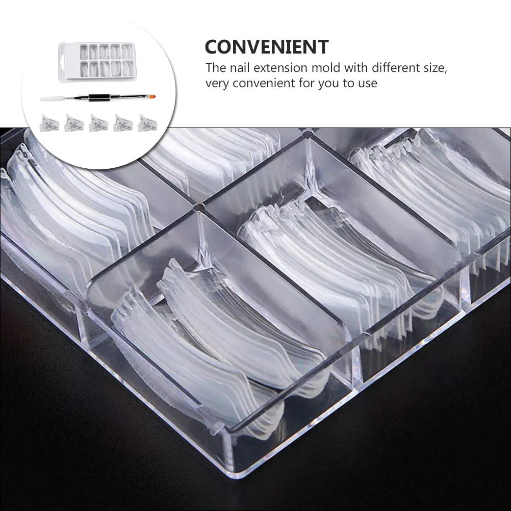 

1 Set Manicure Tools Kit Extension Mold Double-Headed Art Scraper For Diy Nail Shaping Clips Nail Art Tools Manicure Accessory