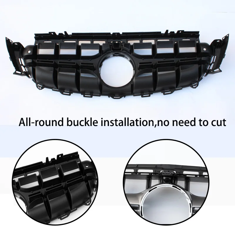 E63 Design Front Bumper Radiator Grille For Mercedes 2016 - 2019 E Class W213 S213 C238 A238 ANG Package & Avantgarde Models