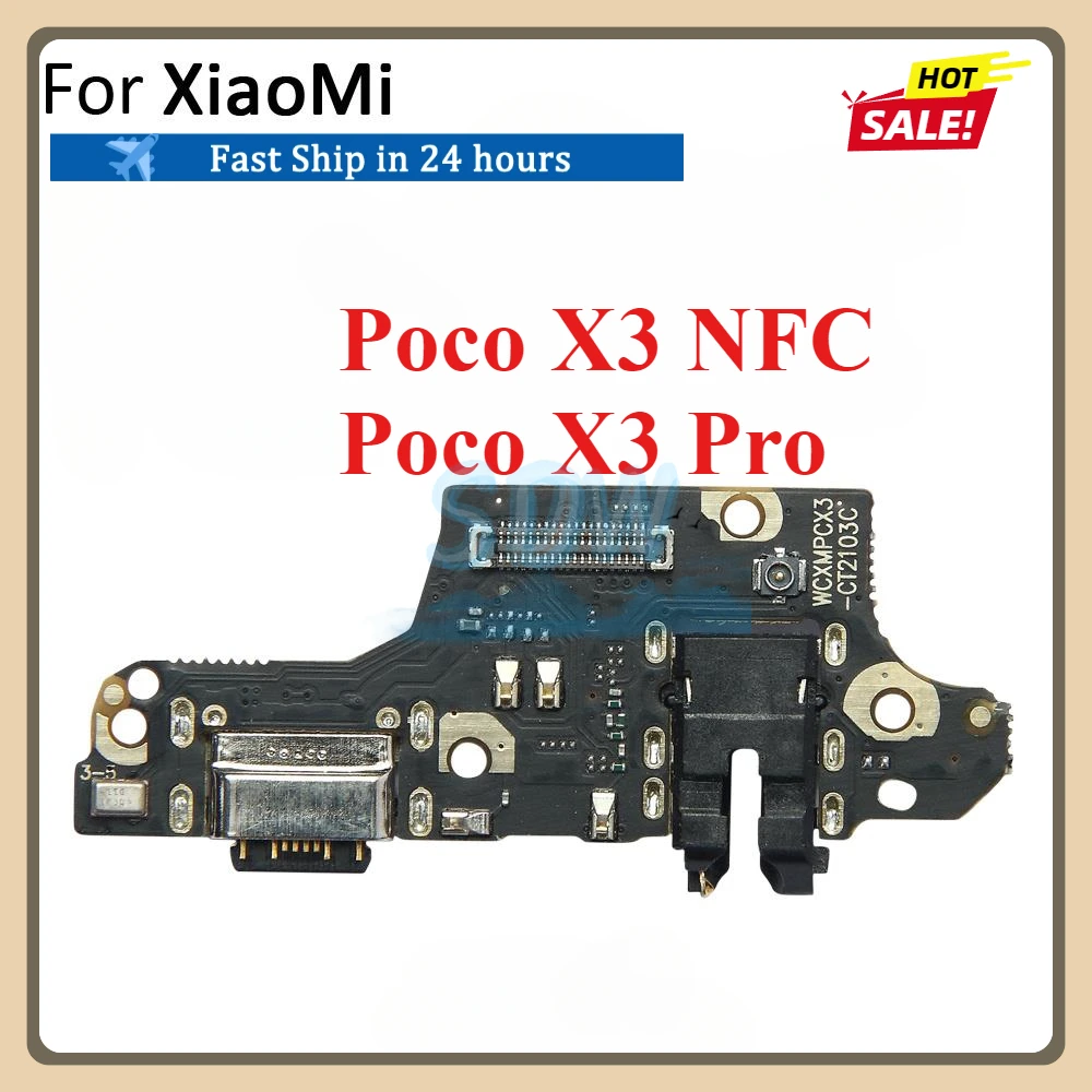 USB Charging Port Dock Plug Connector Charger Board Flex For Xiaomi PocoPhone Poco C3 F1 F2 F3 X2 X3 NFC M2 M3 M4 X4 Pro F4 M5s