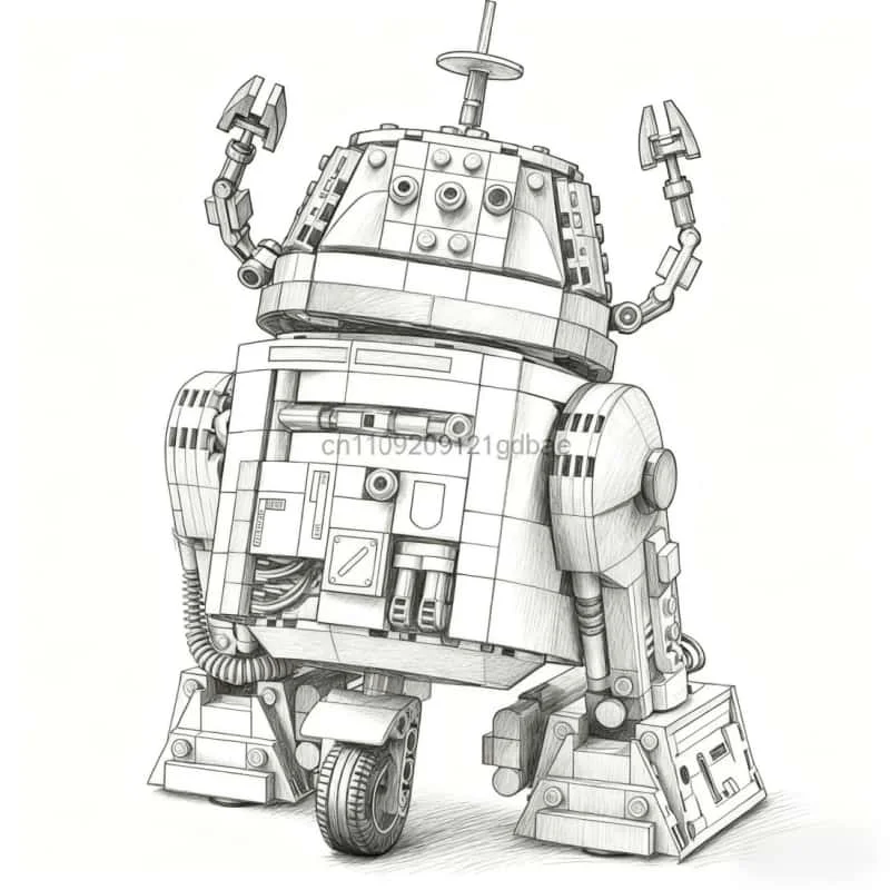 

2025 New 1039PC MOC robot building block set creative assembly toy children adult STEM education Christmas gift