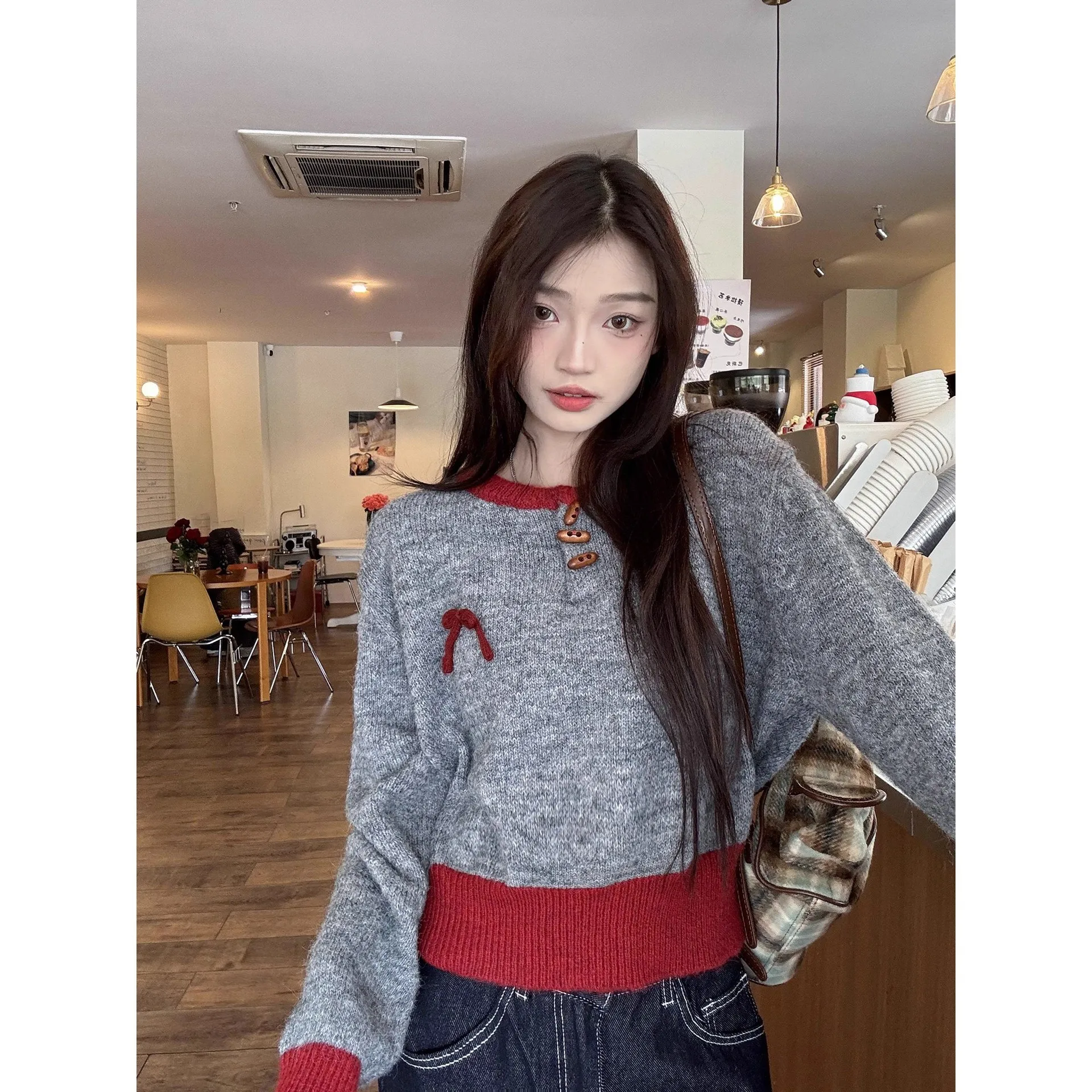 

Christmas Sweater for Women, Autumn and Winter, Soft and Sticky Knit Sweater Autumn and Winter Outfit, Sweater Top Women Sweater