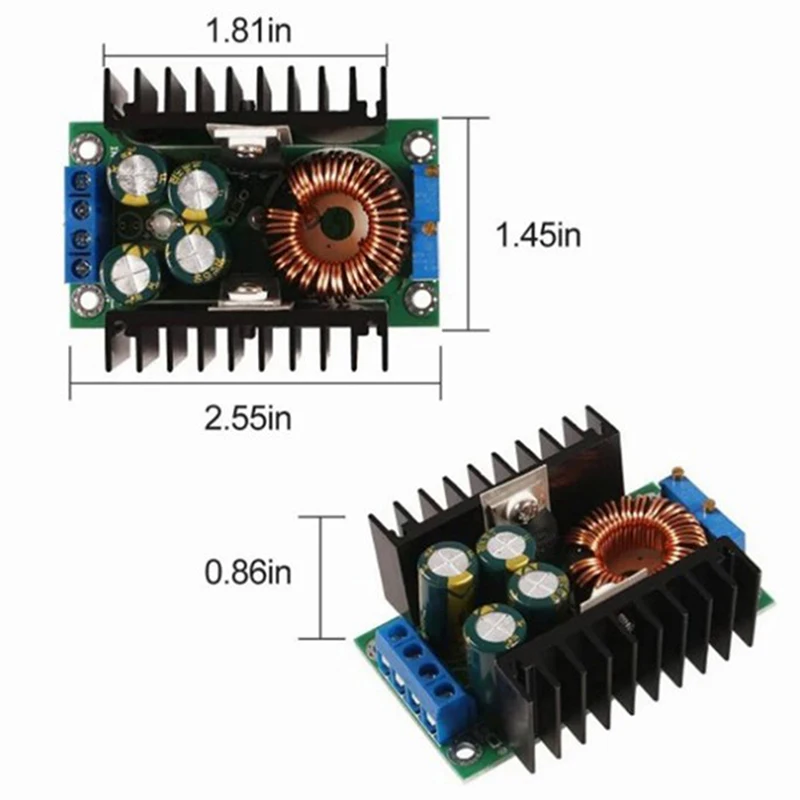 1PCS 300W XL4016 DC-DC Max 9A Step Down  Converter 5-40V To 1.2-35V Adjustable Power Supply Module LED Driver