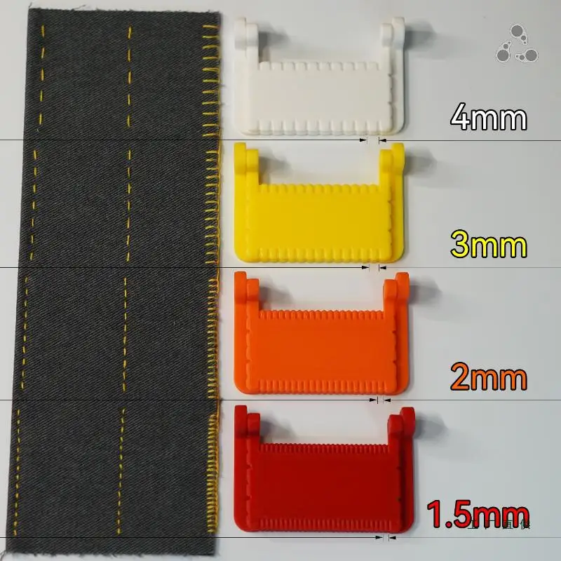 Kit de gabarit de guidage de couture pour points cohésions, espacement de 1.5/2/3/4Mm, outil de couture de précision pour broderie sur tissu et maroquinerie