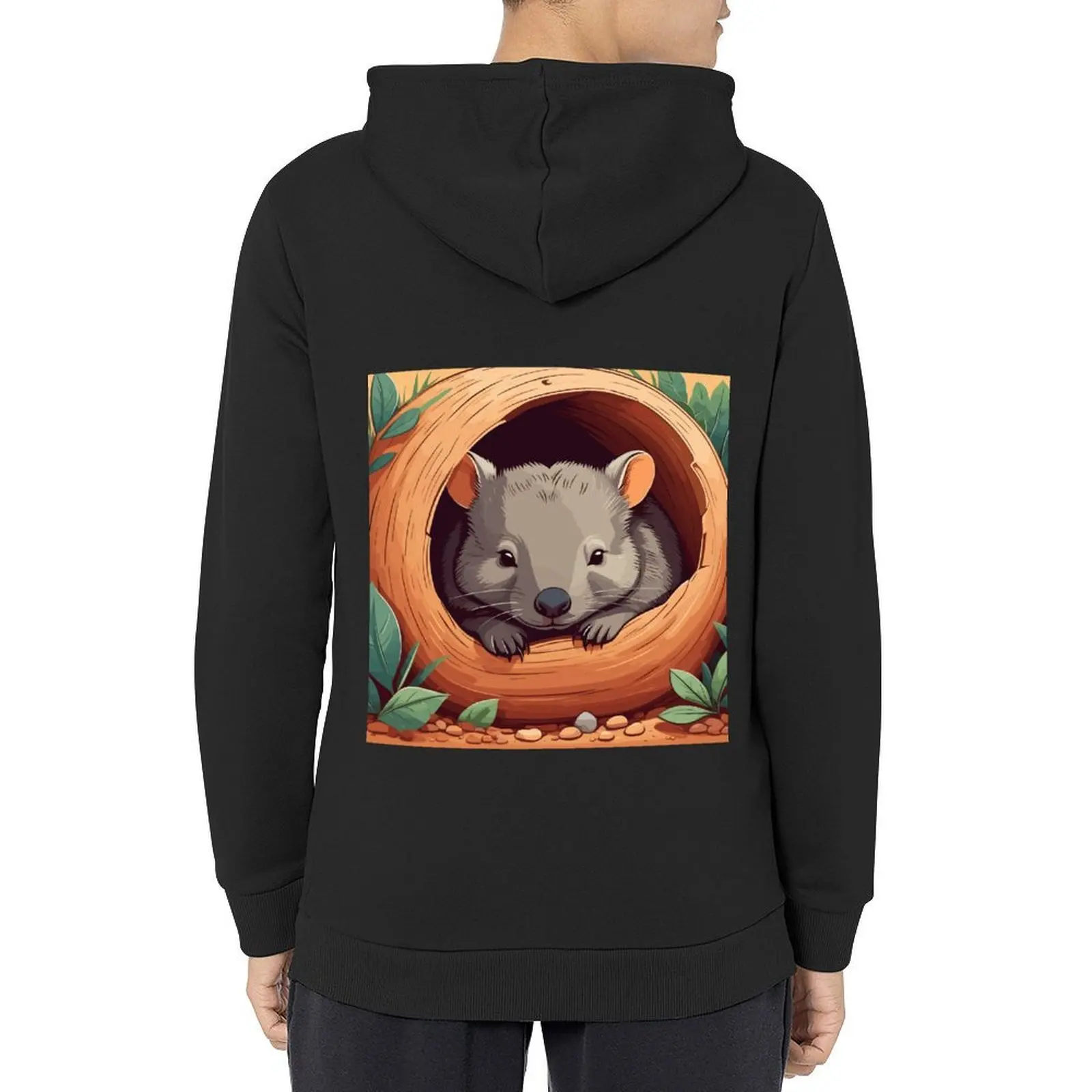 

Wombat Artwork Hoodie hooded shirt mens designer clothes aesthetic clothing autumn tracksuits