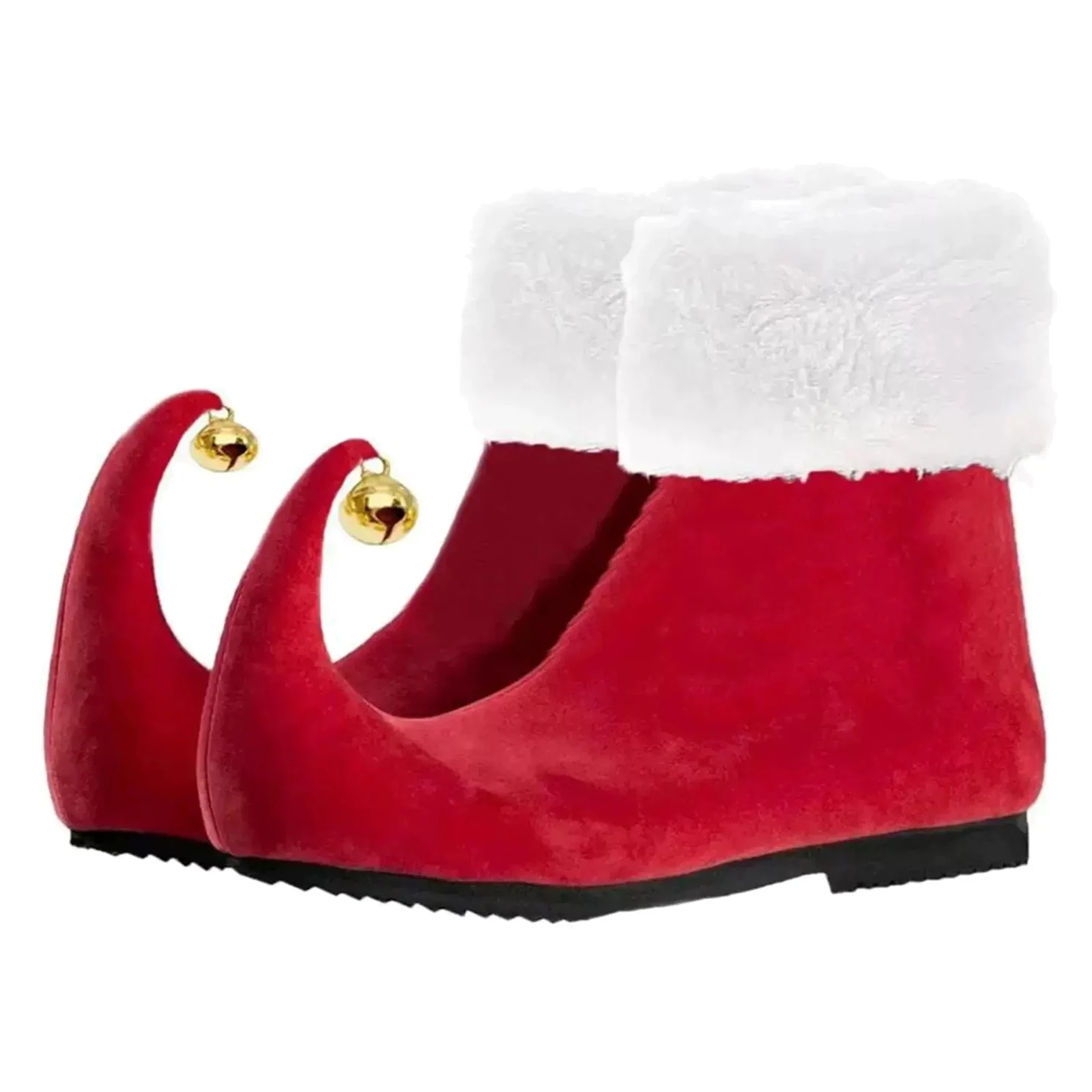 男性 女性 クリスマスシューズ エルフドレスアップシューズ ジングルベル付き クリスマスコスチューム ホリデーパーティー用