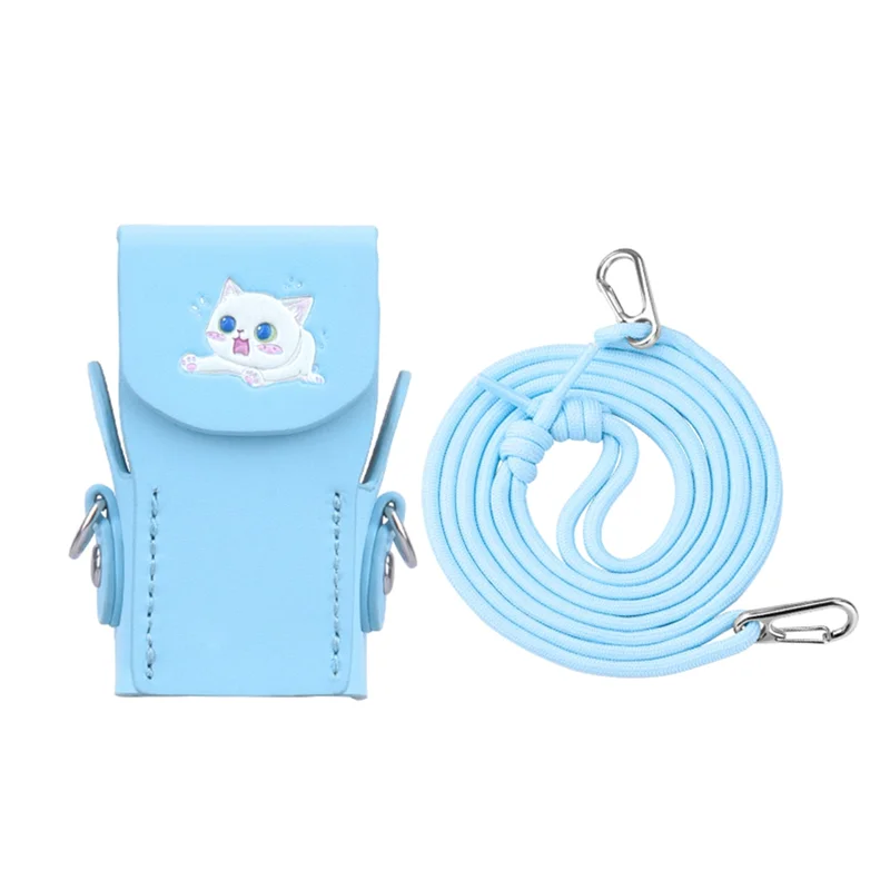 HJ-For DJI OSMO POCKET3 Protective Leather Case Drone Accessories Protective Shell Blue