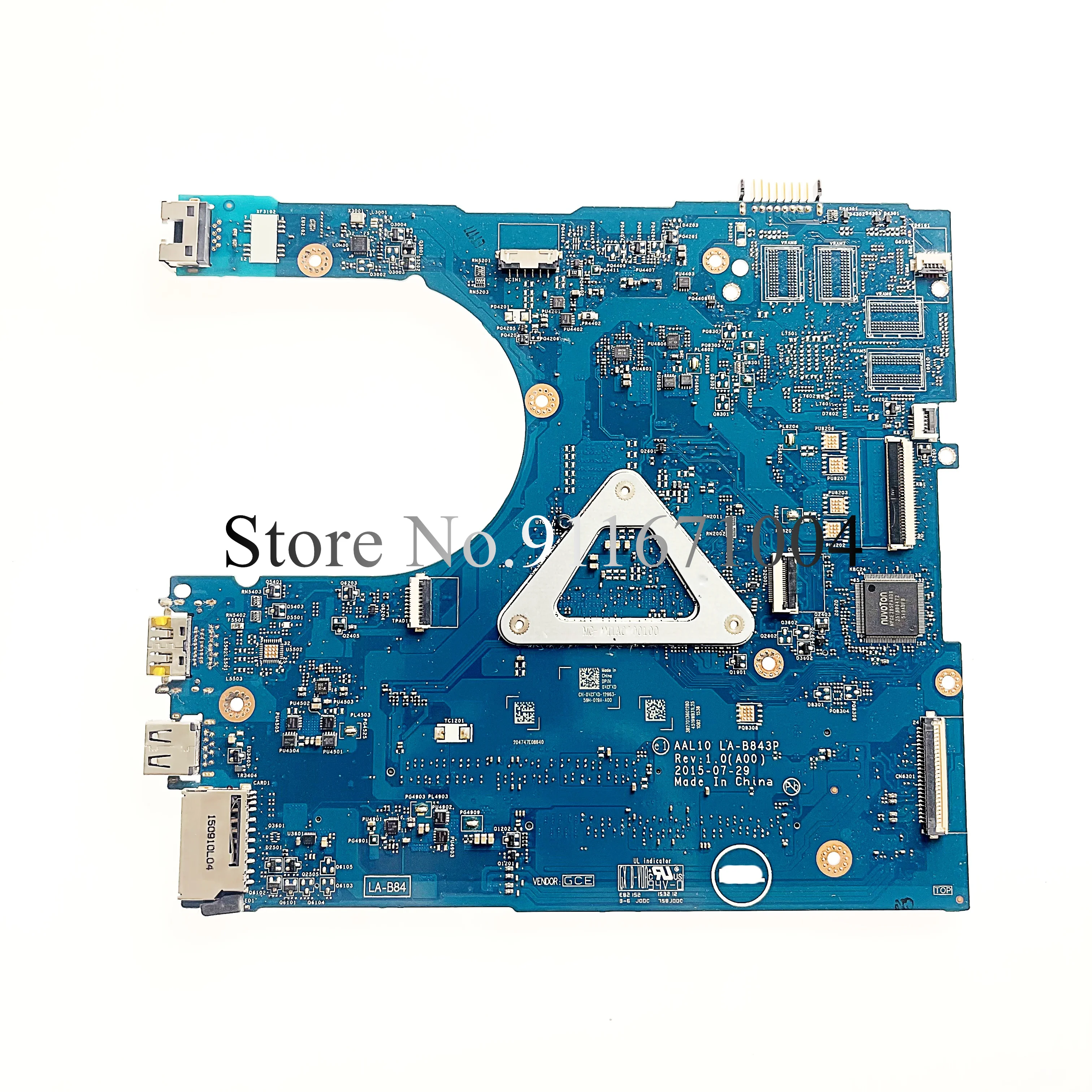 Dell Inspiron 3458, 3558, 5458, 5558, 5758, placa-mãe portátil, i3, i5, i7, cpu, ab10, la-843p, cn-0n9t5p, 0rc3pn