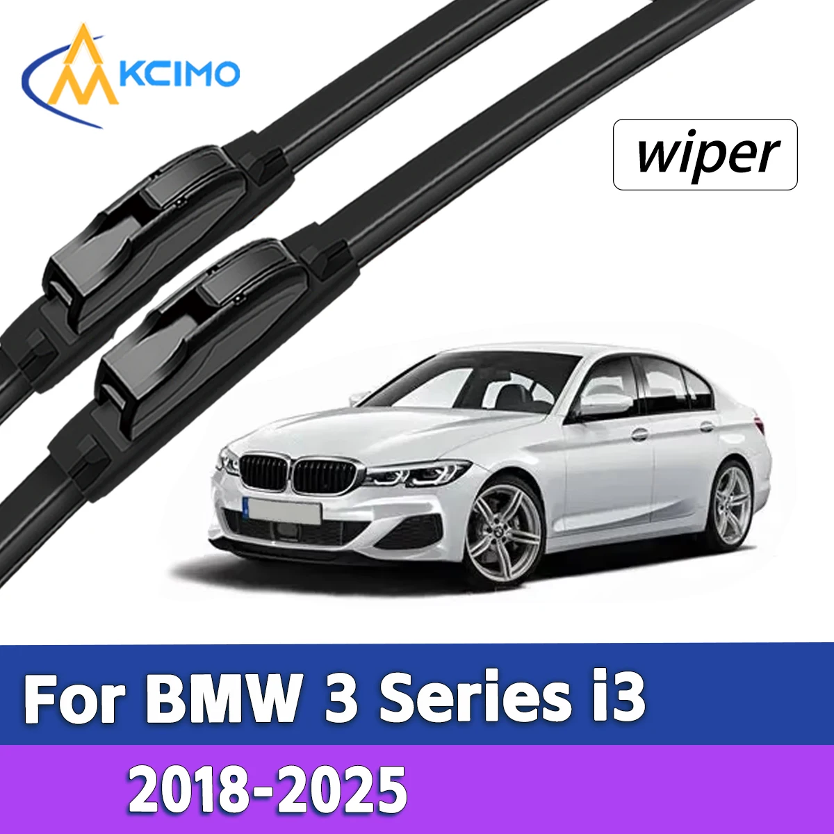 

Anti-Vibration Quiet Front Wiper Blades For BMW 3 Series i3 G20 G21 G28 G80 2018-2025 Easy Installation Automotive Accessories