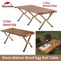 Naturehike Widen Table Camping Aluminum Foldable Egg Roll Table Portable Outdoor Barbecue Dining Picnic Table Fishing Table