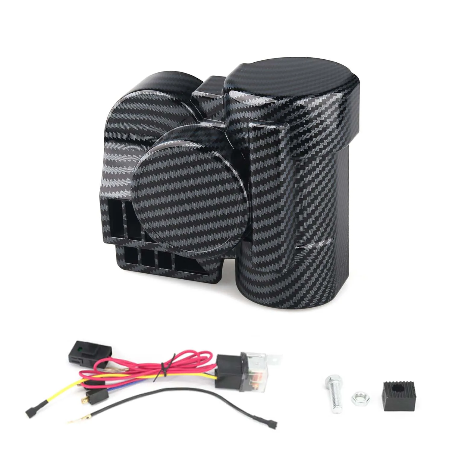 150DB Super Loud Car Horn 12V Train Sound Air Horns With Relay for Motorcycle Train Horns for Motorbike Truck Boat Pickup
