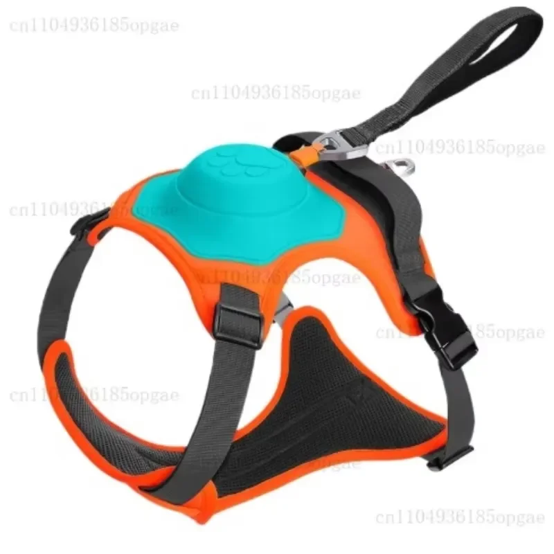 2-In-1 No Pull Dog Harness With Retractable Leash,Automatic Anti Burst Impact Function,Adjustable Breathable Dog Vest,S