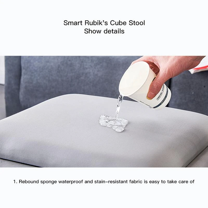 4 Rubik's Cube Stool Combination Household Small Low Bench Dining Table Spare Stool Stacking Can Be Stored Multi-Function