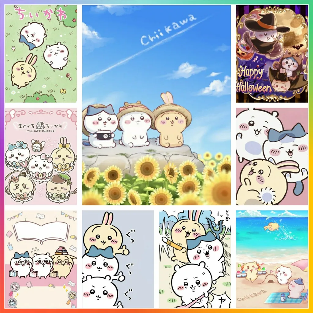 Chiikawa Cute Cross Stitch Artificial Diamond Painting Mosaic Embroidery Wall Decor 5D DIY Art New Handcraft Children Gift