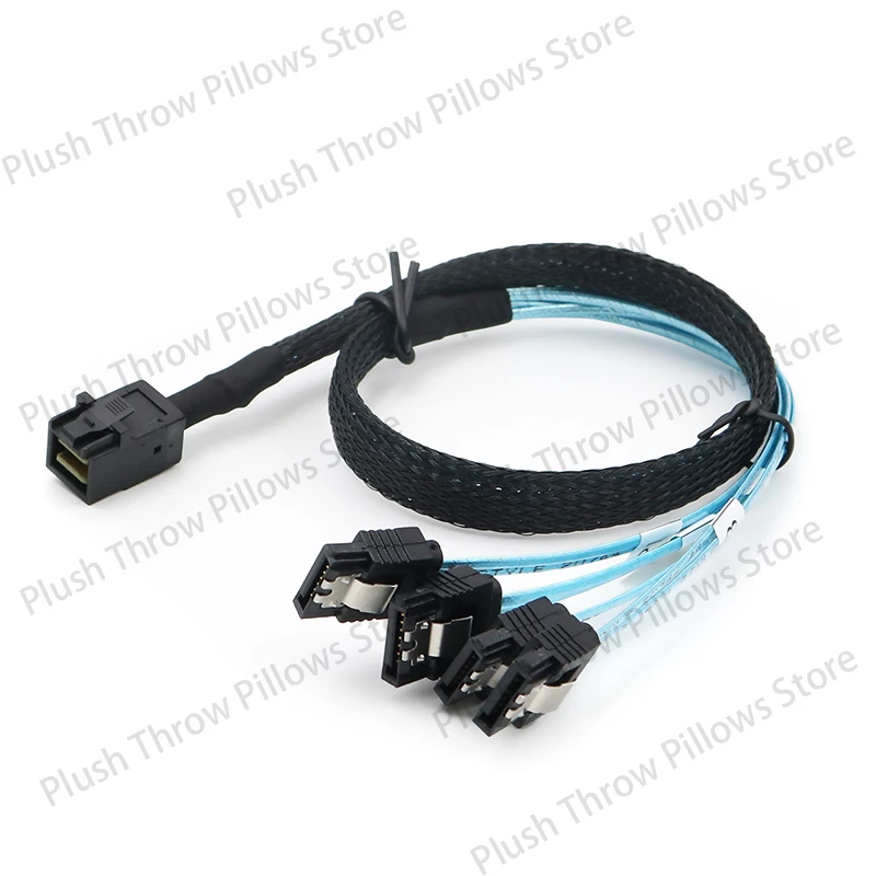 

MiniSAS HD SFF-8643 to 4SATA hard disk data cable array card server one-to-four cable