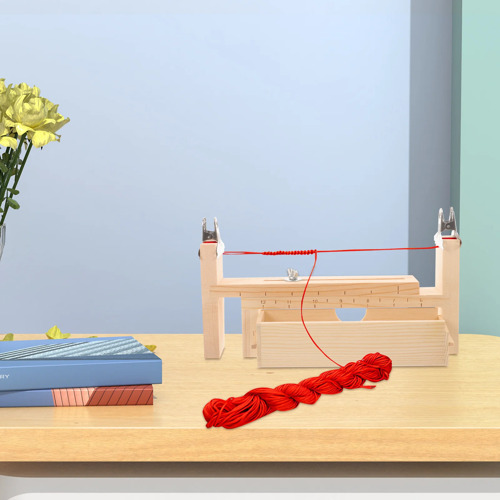 

1 set 1 Set Braiding Weaving Frame Diy Wood Bracelet Maker Tool Kit Lanyards Wristband Rope Crafting Home Decor Outdoor Sports