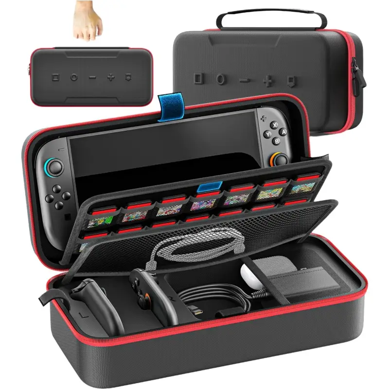 Para switch 2 & switch original & switch oled grande saco de armazenamento anti-risco à prova dwaterproof água caso de transporte de viagem para n-switch 2
