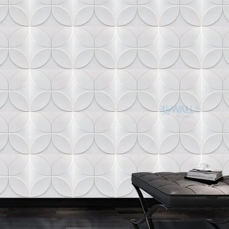 30x30cm 3D Art Wall Panel background wall decor exterior 3D Carving Embossed 3D Wa Pearlescent Colorful Wedding Decor Wallpaper
