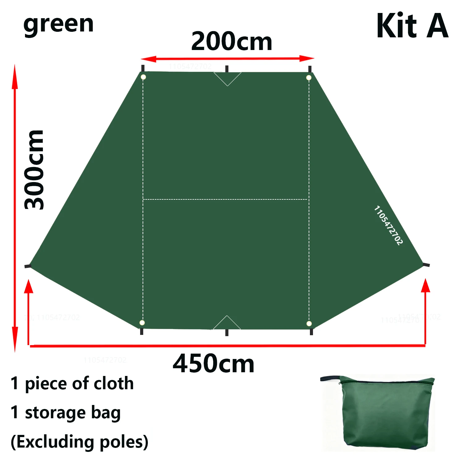 Sonnenschutz-Zelt für Auto-Seitenwand in Fledermausform, Silberbeschichtetes Wasserdichtes Tuch, Wasserdicht, für Outdoor-Camping, SUV-Box-Typ Auto-Heckabdeckung – Detail 11